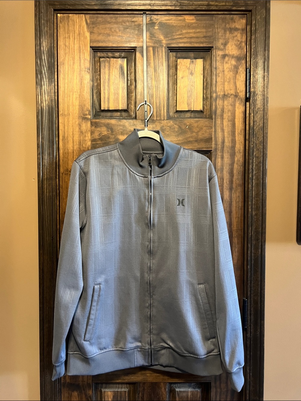 Hurley Men's Charcoal Gray Lightweight Zip-Front Jacket